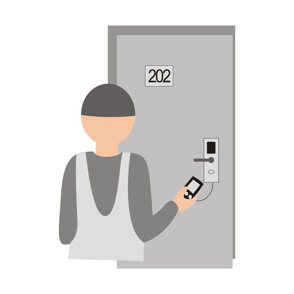 handheld-service-unitdesign doctors studio-hotel door lock